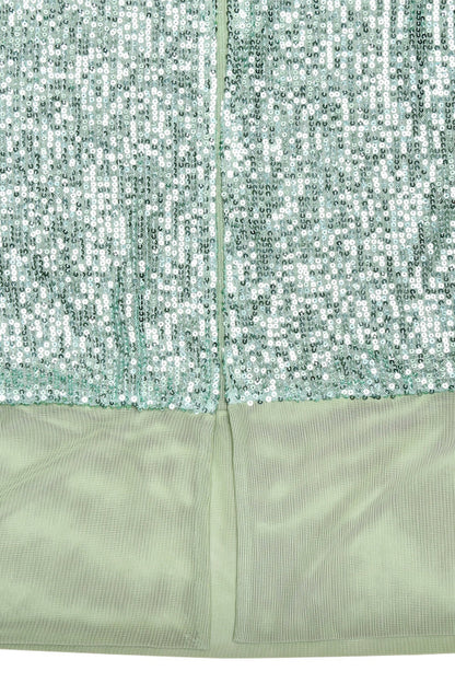 Sexy Sequins Slit Sequined Strapless Long Dresses(3 Colors)