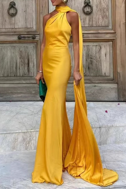 Sexy Irregular Halter Evening Dresses(4 Colors)