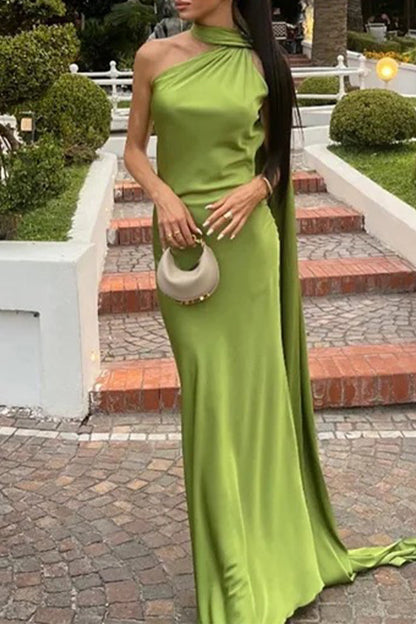Sexy Irregular Halter Evening Dresses(4 Colors)