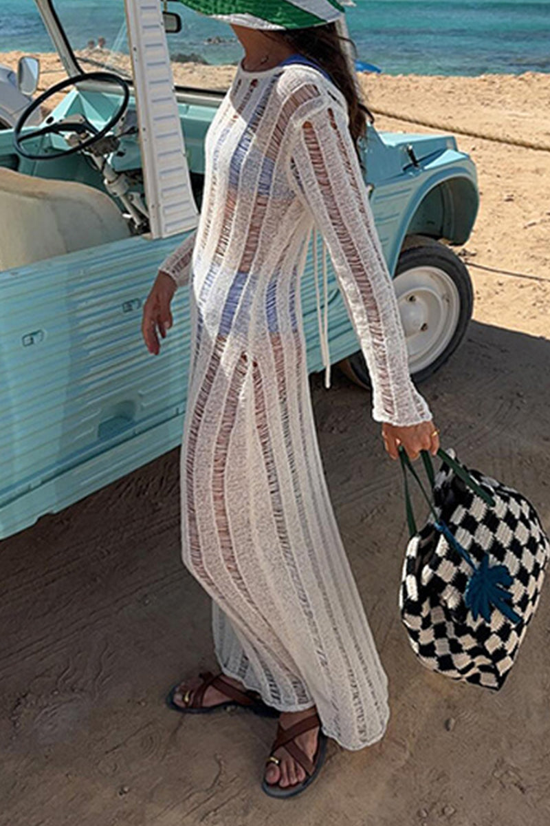 Sexy Lace Up Backless Swimwears Cover Up