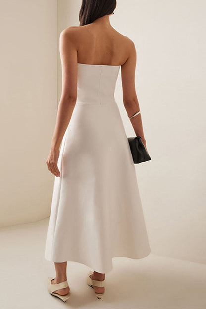 Sexy Ruched Strapless Strapless Dresses