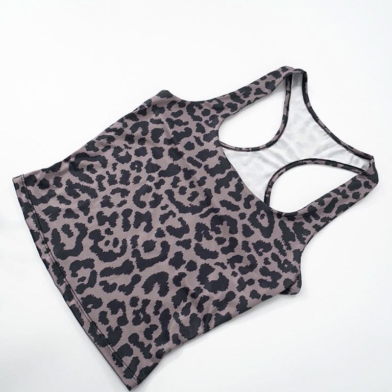 Square neck leopard print tank short pant set  | Festival Outfits Women