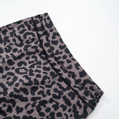 Square neck leopard print tank short pant set  | Festival Outfits Women