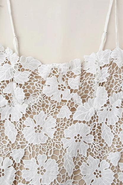 Sexy Lace Strap Design V Neck Long Dresses