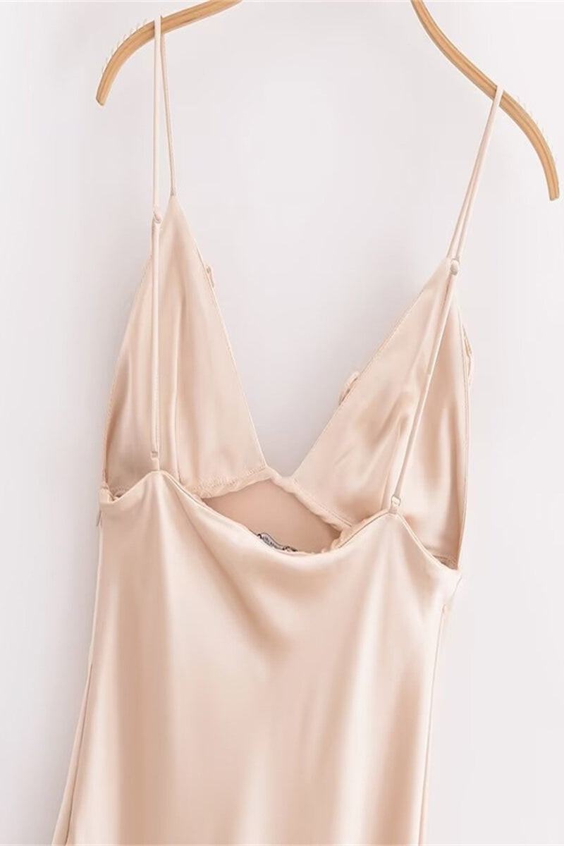 Sexy Patchwork Flowers V Neck Sling Dresses