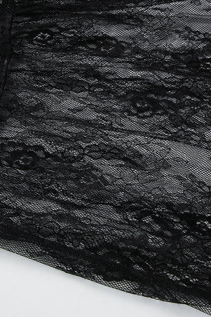 Sexy Lace V Neck Lace Dress Dresses