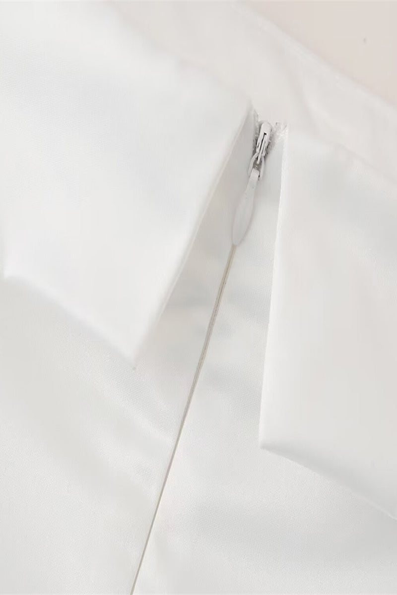 Sexy Ruched Zipper Strapless Strapless Dresses