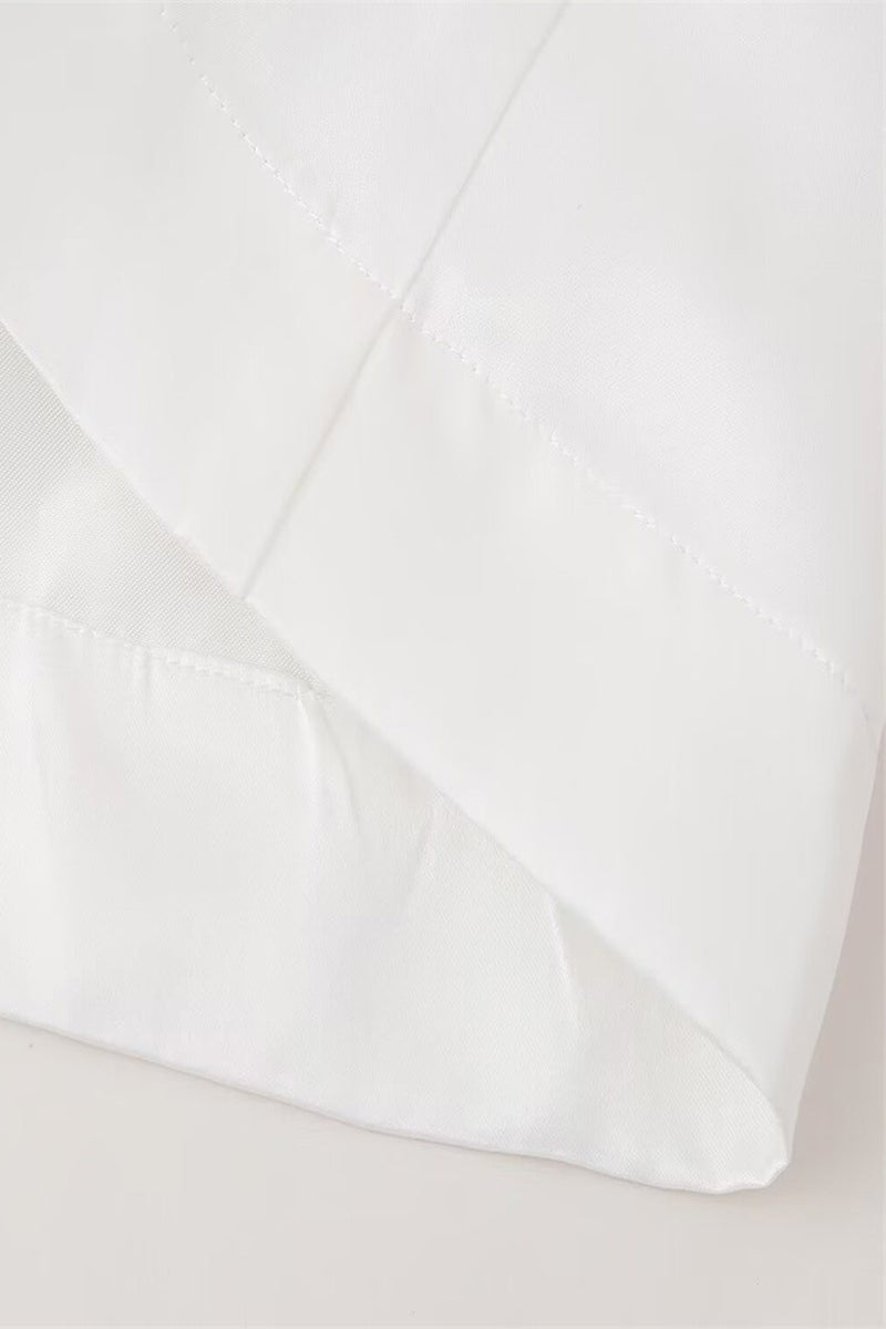 Sexy Ruched Zipper Strapless Strapless Dresses