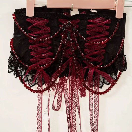 Beaded lace hem corset top  | Festival Outfits Women