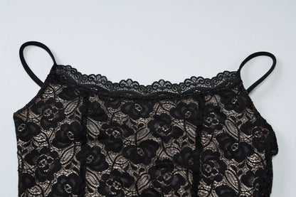 U neck lace cami mini dress  | Festival Outfits Women