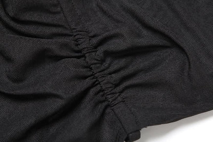 Ruched square neck backless self tie cami top  | Festival Outfits Women