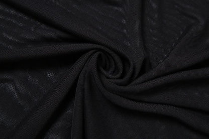 Mesh square neck self tie backless maxi dress  | Festival Outfits Women