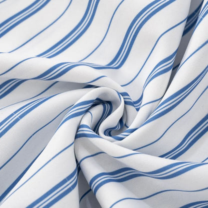 Striped bowknot zip-up halter maxi dress  | Festival Outfits Women