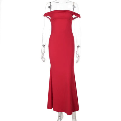 Off shoulder ruched solid tube maxi dress  | Festival Outfits Women