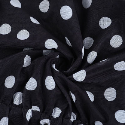 Polka dot halter ruched v neck self tie mini dress  | Festival Outfits Women
