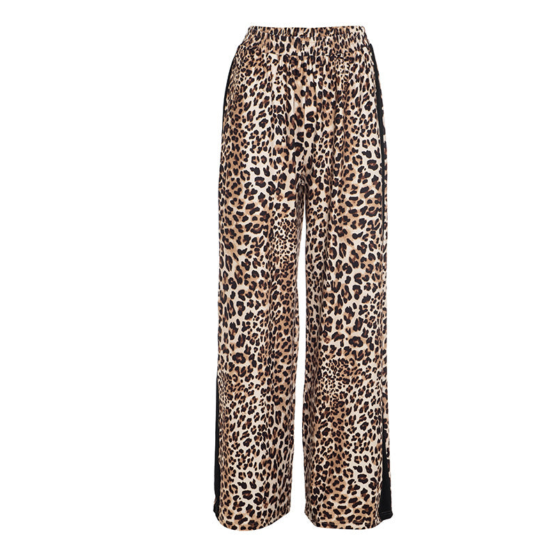 Leopard print pocket medium rise pant  | Festival Outfits Women