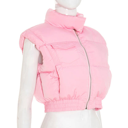 High neck zip-up pocket top  | Festival Outfits Women