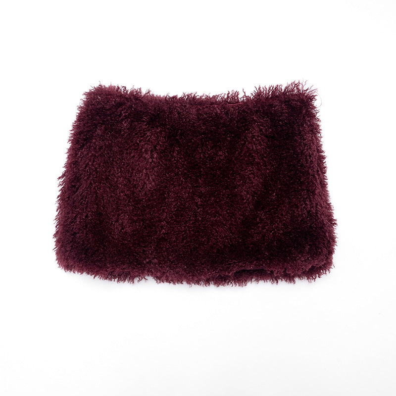 Hoodie backless self tie fluffy mini skirt set  | Festival Outfits Women