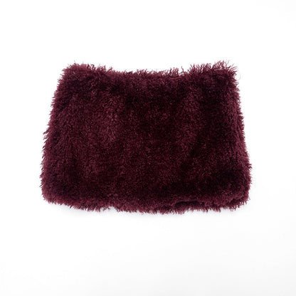 Hoodie backless self tie fluffy mini skirt set  | Festival Outfits Women