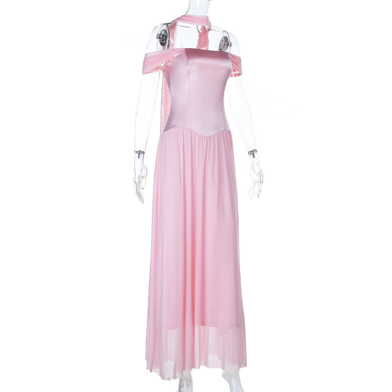Off shoulder mesh maxi dress  | Festival Outfits Women