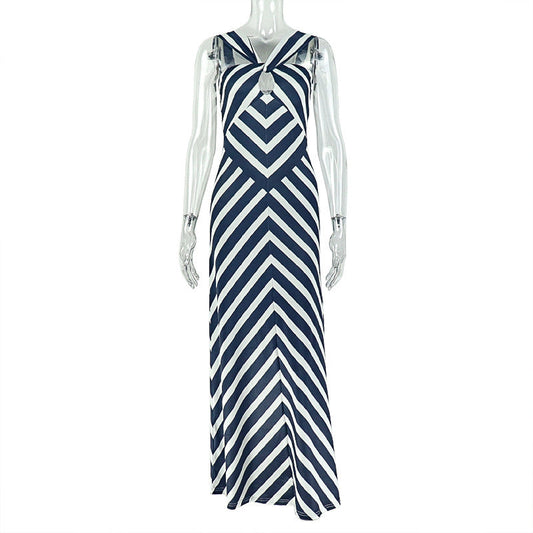 Zebra print hollow out cut out maxi dress  | Festival Outfits Women