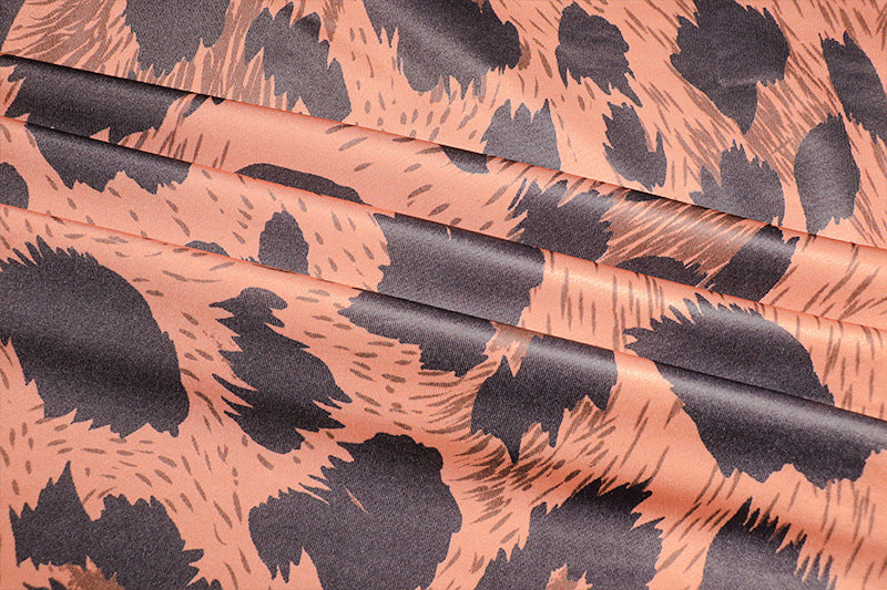 High neck leopard print long sleeve mini dress  | Festival Outfits Women  | Leopard Print Mini Dress
