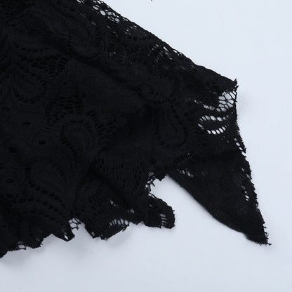 Long flared sleeve lace shrug top  | Festival Outfits Women