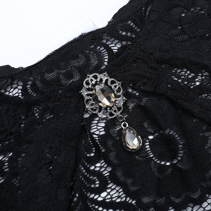 Long flared sleeve lace shrug top  | Festival Outfits Women