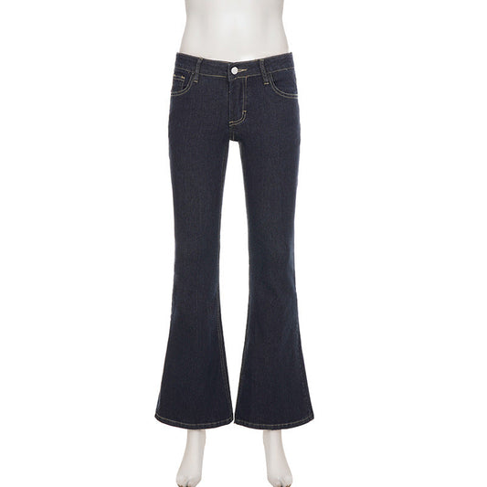 Low rise pocket zip-up jeans  | Festival Outfits Women