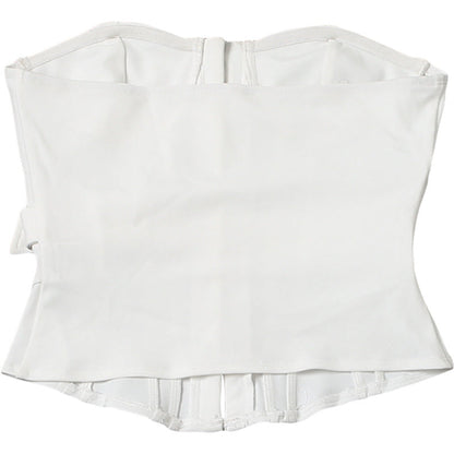 Button buckle corset backless tube top  | Festival Outfits Women