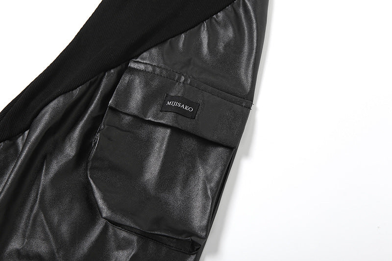 PU leather pocket leg warmer  | Festival Outfits Women