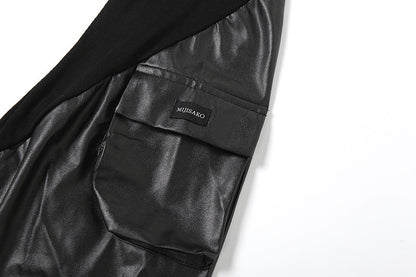 PU leather pocket leg warmer  | Festival Outfits Women