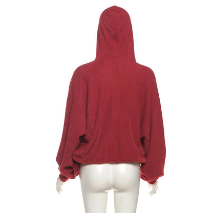 Long sleeve hoodie low cut top  | Festival Outfits Women