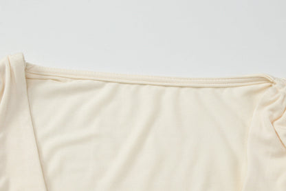 V neck ruched drawstring crop top  | Festival Outfits Women