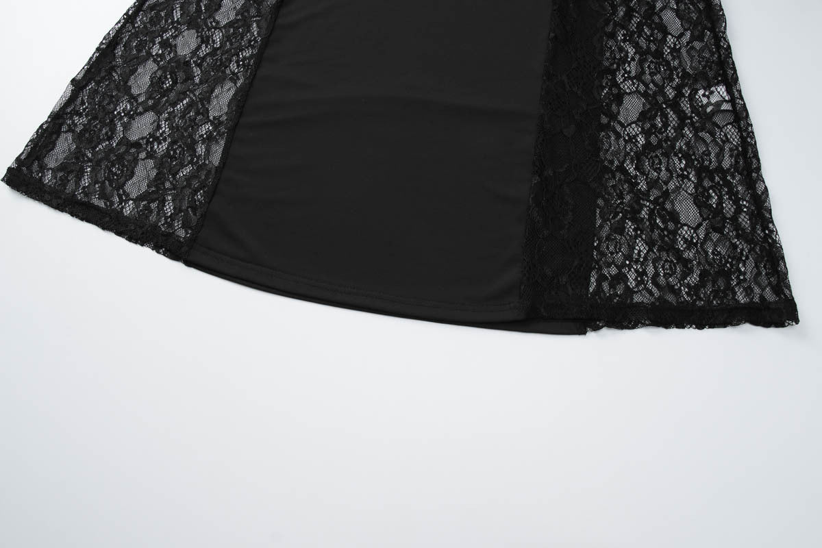Lace hollow out cami cut out maxi dress  | Festival Outfits Women