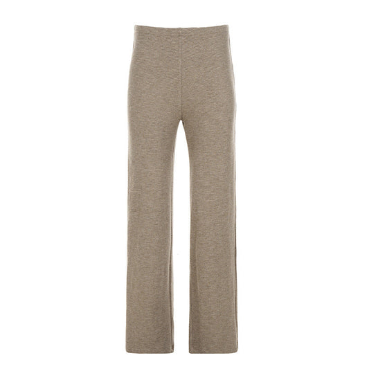 Waffle solid straight leg pant  | Festival Outfits Women