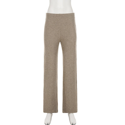 Waffle solid straight leg pant  | Festival Outfits Women