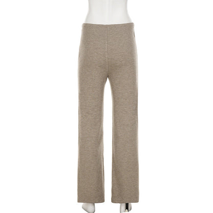 Waffle solid straight leg pant  | Festival Outfits Women
