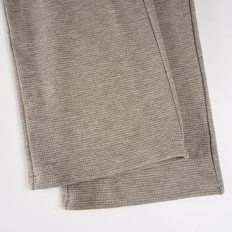 Waffle solid straight leg pant  | Festival Outfits Women