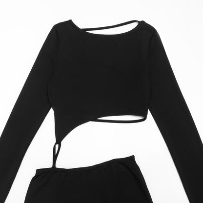 Long sleeve backless solid maxi dress  | Festival Outfits Women