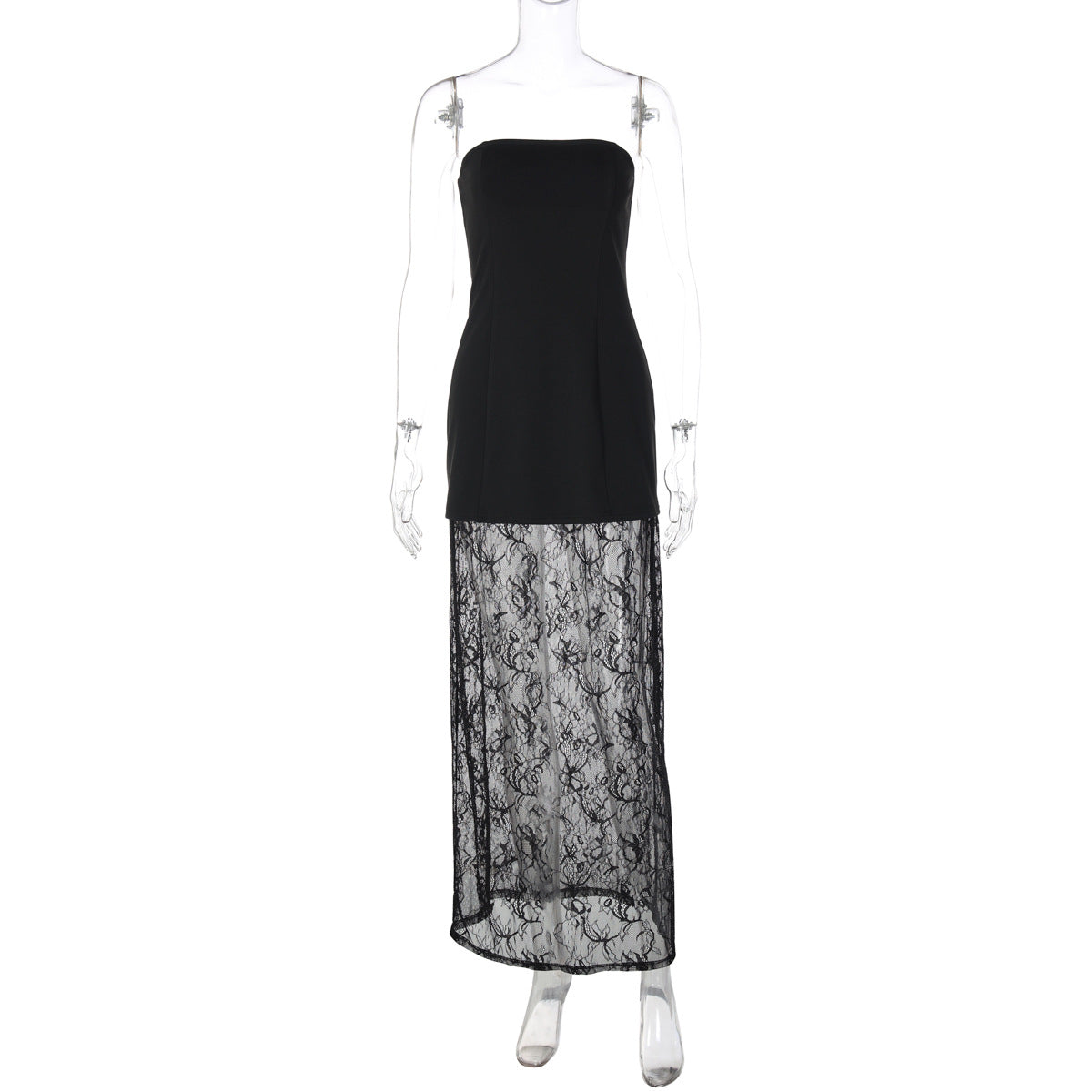 Lace backless tube maxi skirt set  | Festival Outfits Women