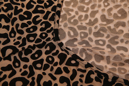 Halter backless leopard print jumpsuit  | Festival Outfits Women