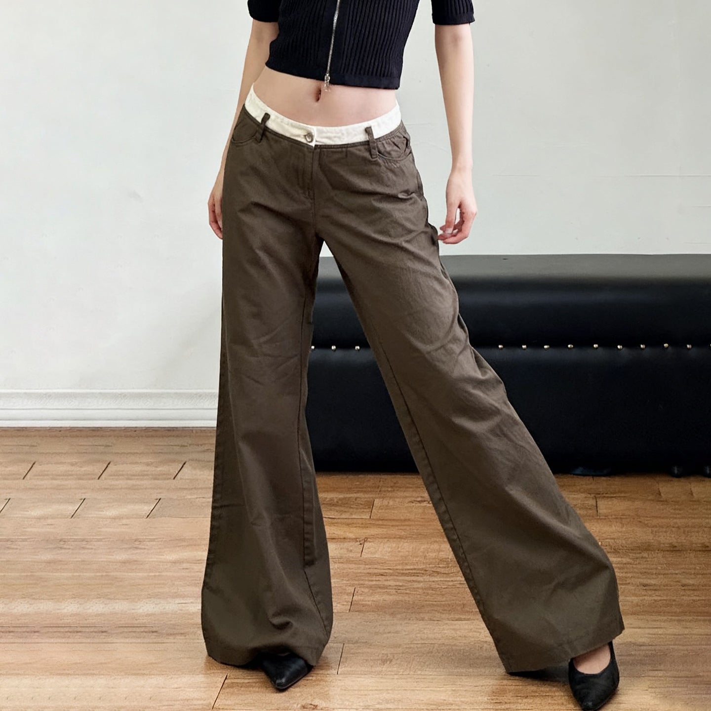 Pocket button low rise pant  | Festival Outfits Women