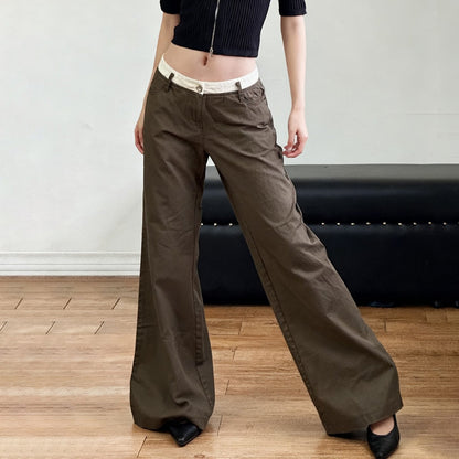 Pocket button low rise pant  | Festival Outfits Women