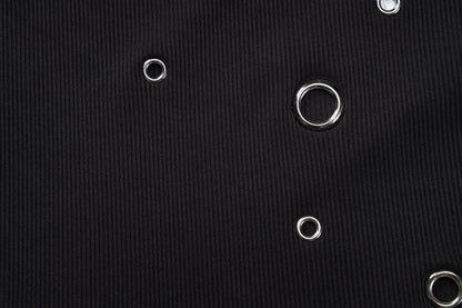 Ribbed square neck hollow out solid tank cut out top  | Festival Outfits Women