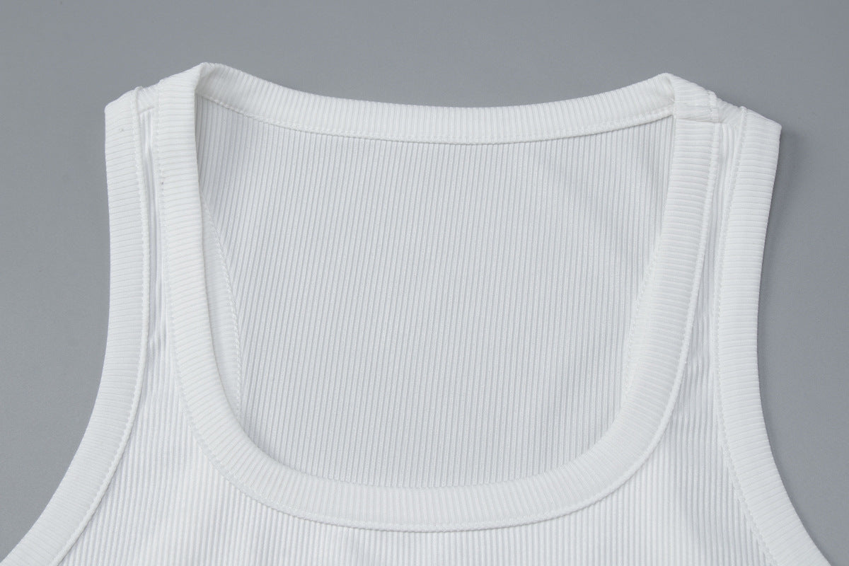 Sweetheart pattern u neck tank top  | Festival Outfits Women