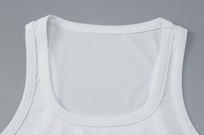Sweetheart pattern u neck tank top  | Festival Outfits Women