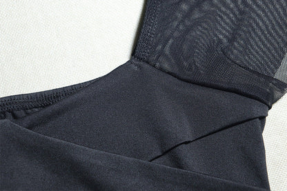 Ruched mesh backless mini dress  | Festival Outfits Women