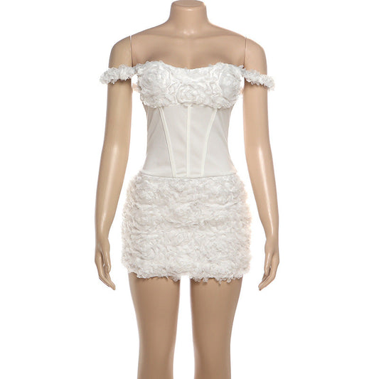 Off shoulder zip-up mini dress  | Festival Outfits Women