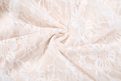 Lace ruched ruffle maxi skirt  | Festival Outfits Women